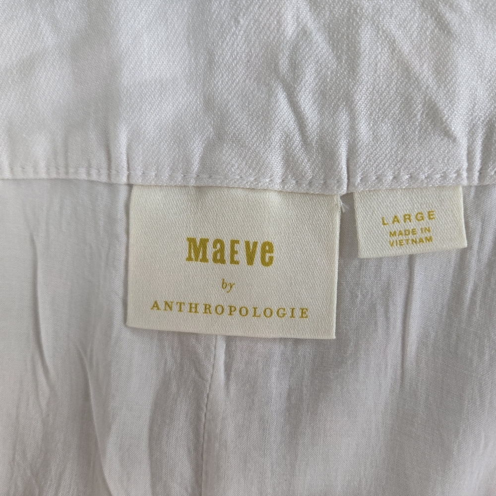 Maeve by Anthropologie White Skirt NWT